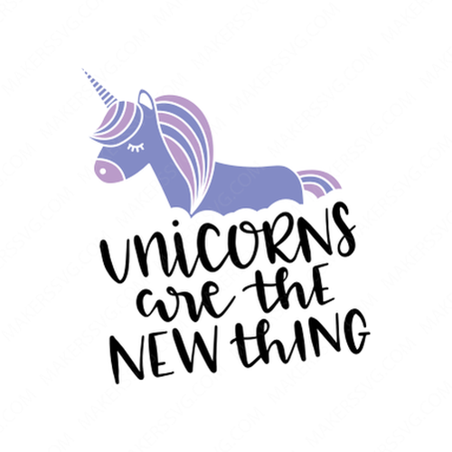Unicorns-Unicorns_are_the_new_thing-Makers SVG