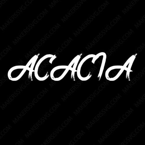 Acacia Brush Font-Untitled-1-Makers SVG