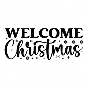Christmas Doormat-WelcomeChristmas-01-Makers SVG