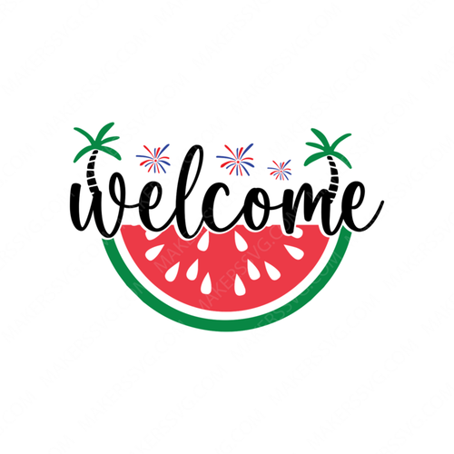 Summer-Welcomewatermelon-small-Makers SVG