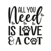 Cat-allyouneedisloveandacat-small-Makers SVG