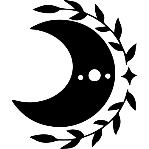 Boho-botanical-moon-small-Makers SVG