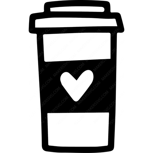 Heart Hot Coffee Cup-cup10-Makers SVG