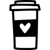 Heart Hot Coffee Cup-cup10-Makers SVG