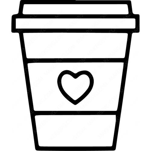 Heart Hot Coffee Cup-cup6-Makers SVG