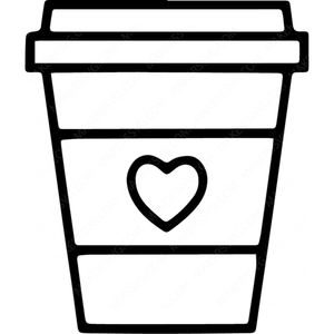 Heart Hot Coffee Cup-cup6-Makers SVG