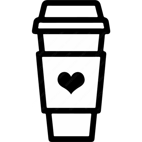 Heart Hot Coffee Cup-cup9-Makers SVG