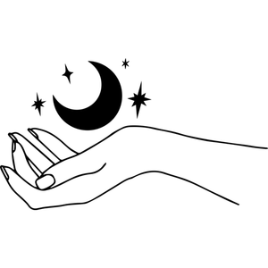 Boho-hand-with-moon-small-Makers SVG