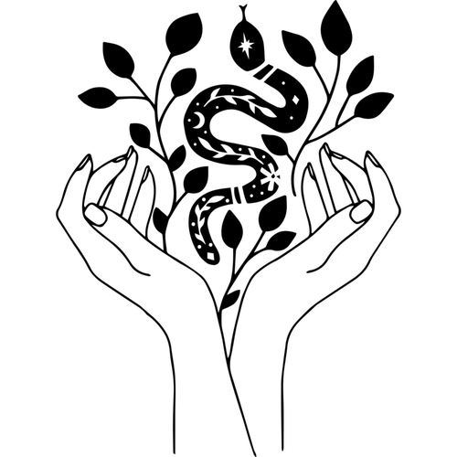 Boho-hand-with-snake-small-Makers SVG