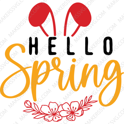 Easter-hellospring_2-Makers SVG
