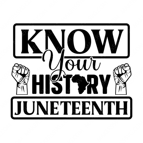 Juneteenth-knowyourhistroy-small-Makers SVG