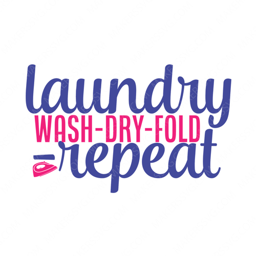 Laundry-laundrywash-dry-fold-repeat-01-Makers SVG