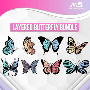 Layered Butterfly Bundle-layeredbutterflybundle-Makers SVG