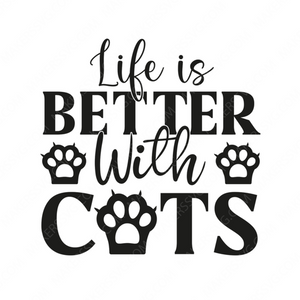 Cat-lifeisbetterwithcats-small-Makers SVG