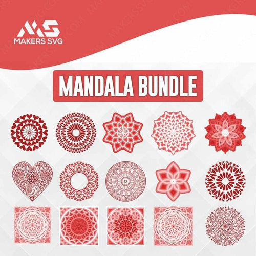 Mandala Bundle - 100 Files-mandalabundle2-Makers SVG