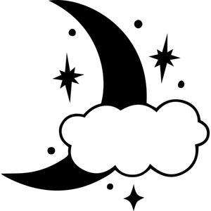 Moon-moon-with-cloud-small-Makers SVG
