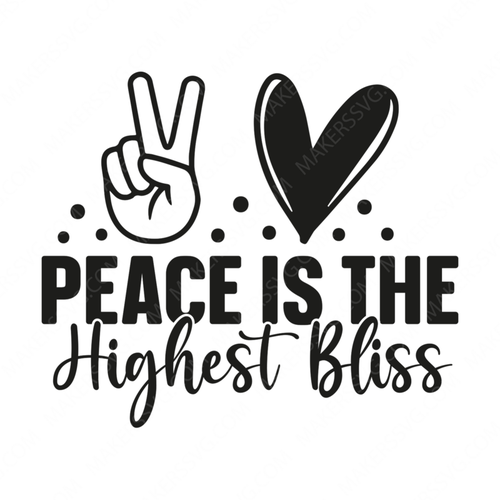 Positivity-peaceisthehighestbliss-small-Makers SVG