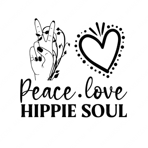 Hippie-peacelovehippiesoul-small-Makers SVG